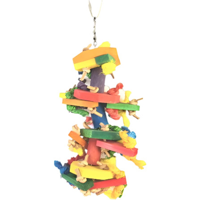 Tweeters Knots n Blocks Bird Toy; Available in 2 sizes