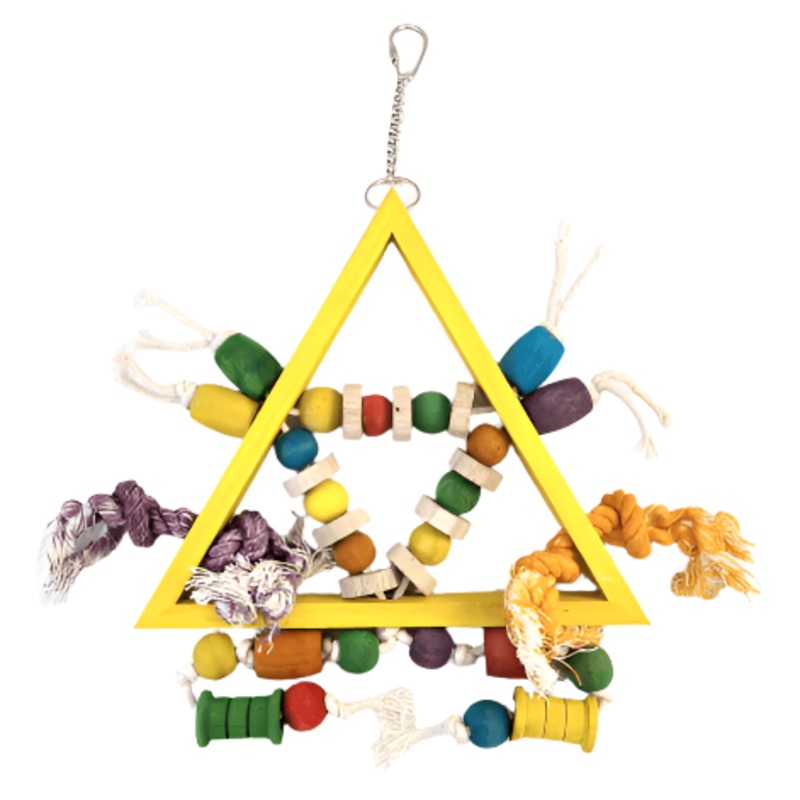 Tweeters Triangle Wood Bird Toy