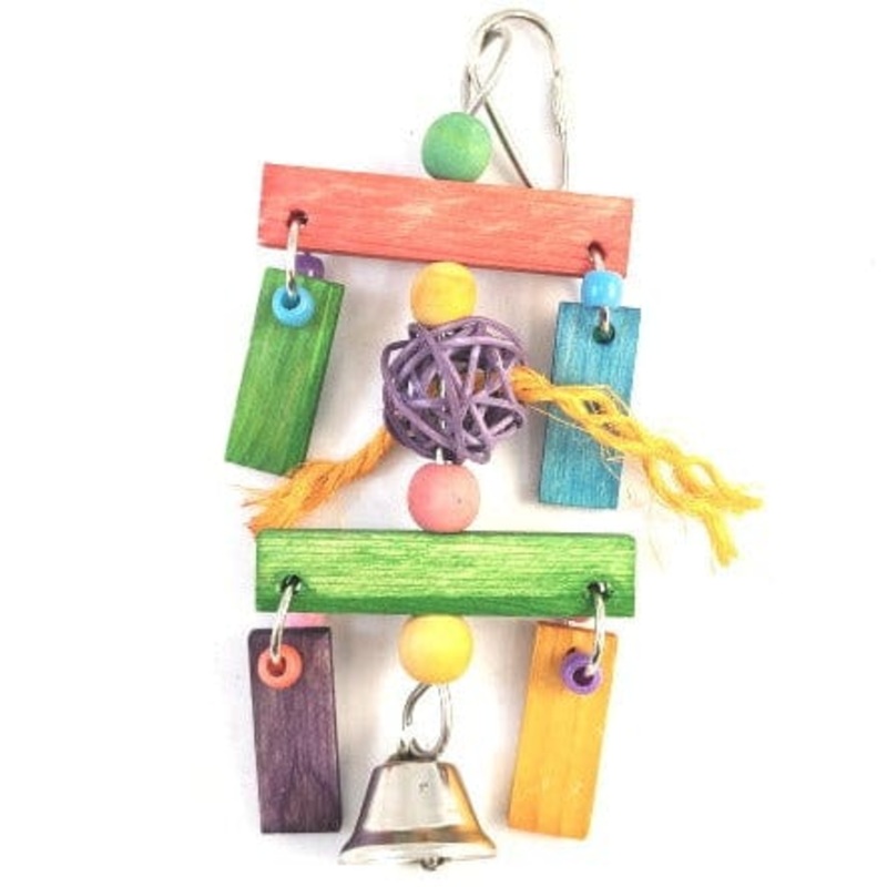 Tweeters Wicker Ball Dangler Bird Toy