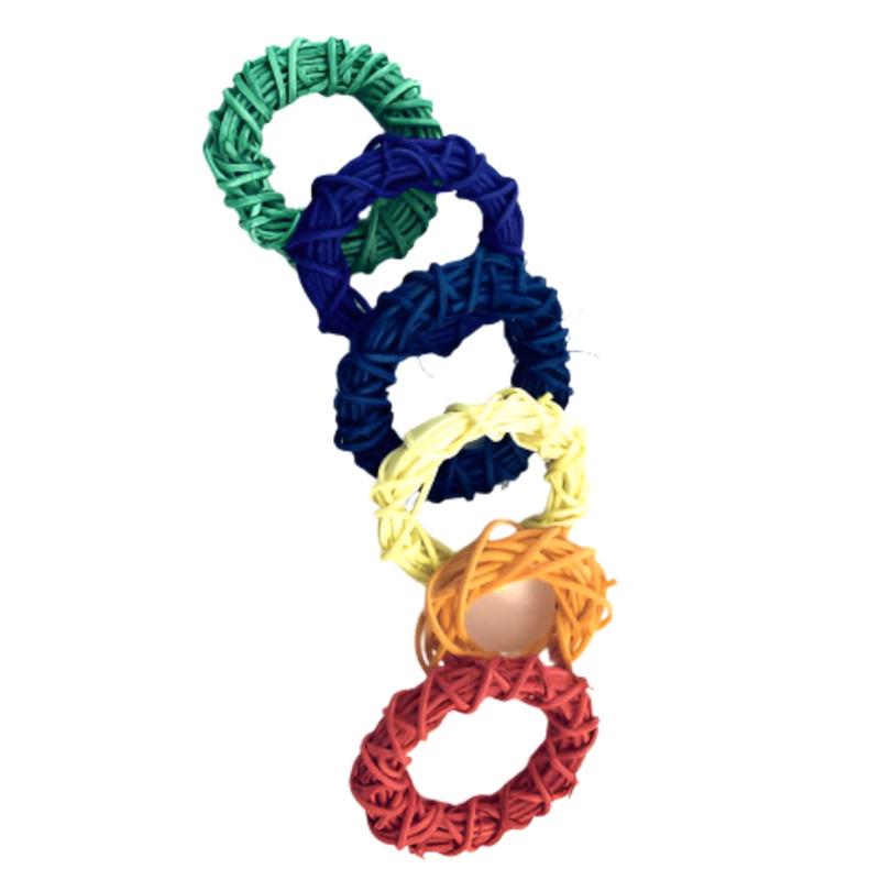 Tweeters Woven Wicker Rings Bird Toy