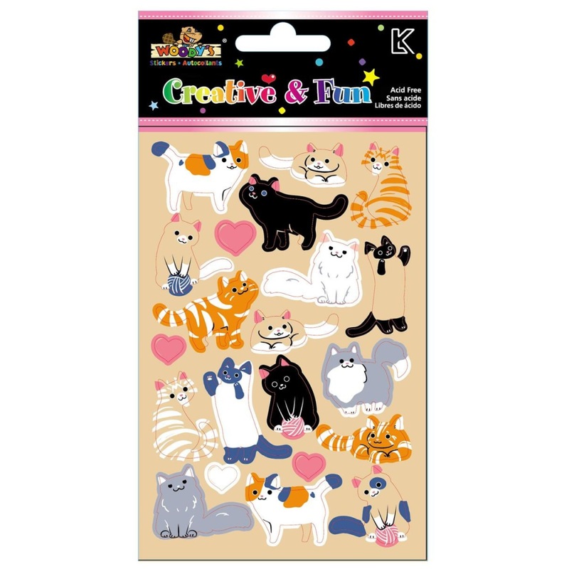 Woody's, 4 x 6, Kittens craft paper