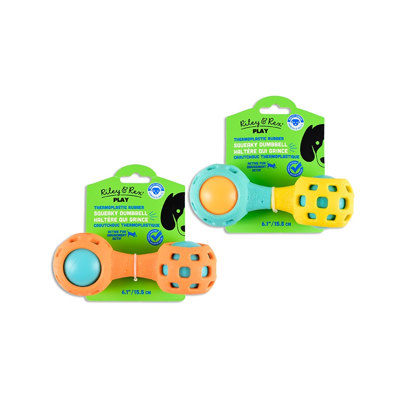 TPR 2-Tone Squeaky Dumbbell