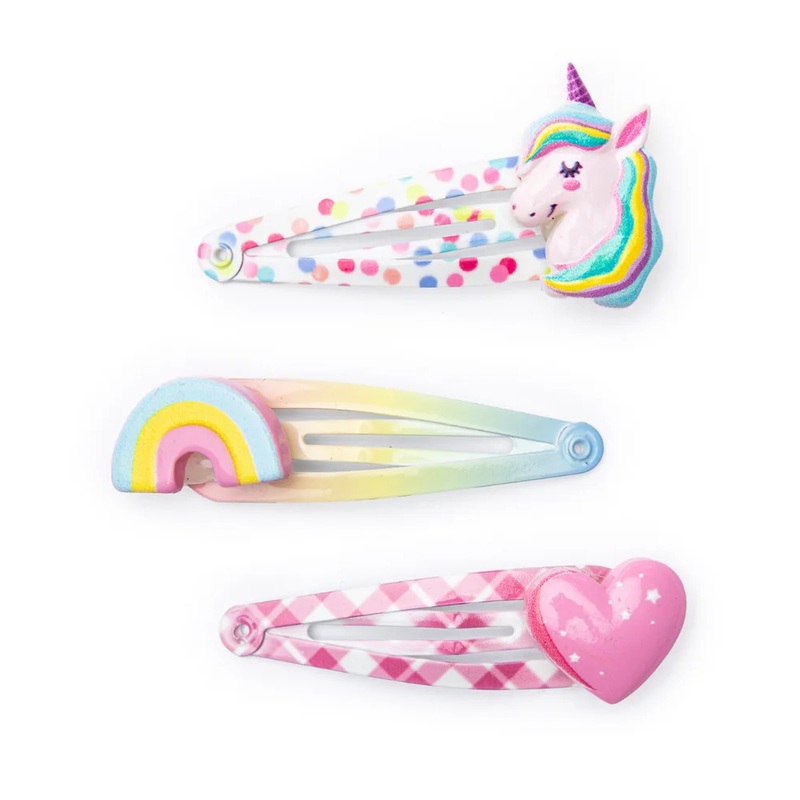Unicorn Cutie Hairclips 3pc