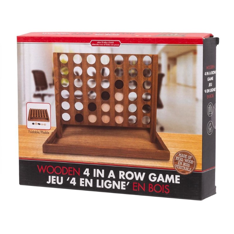 Vintage Wooden Four In a Row, colour box