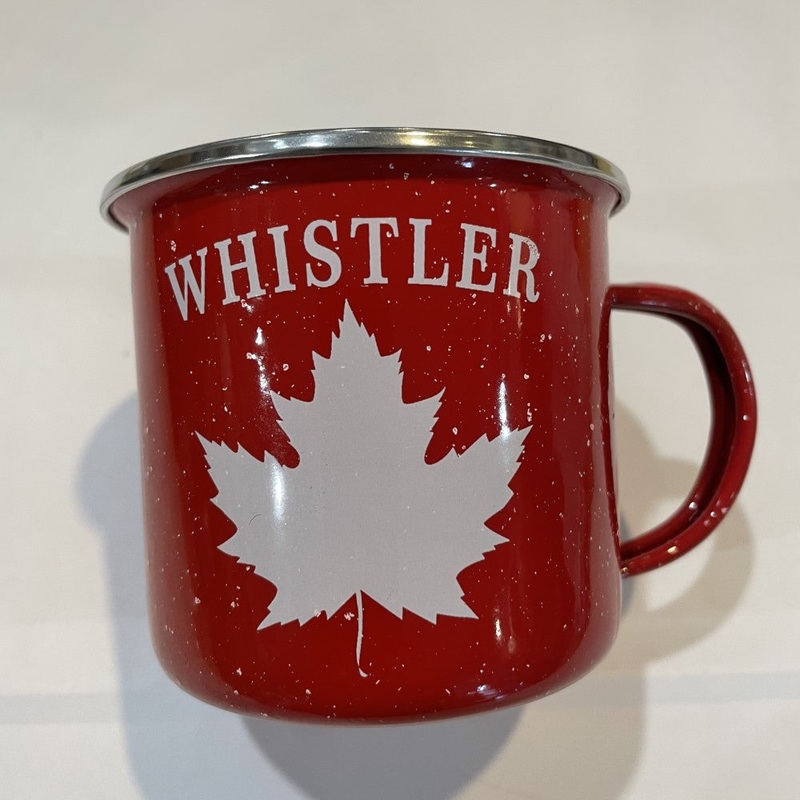 Whistler Red Tin Cup (Whistler Logo)