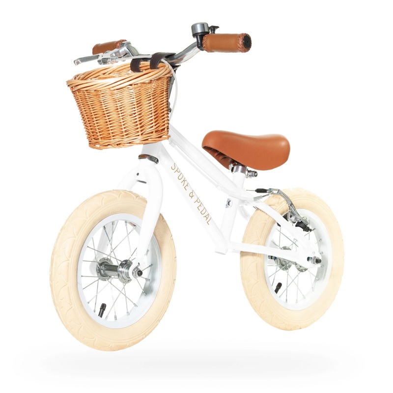 White 12" Boulevard Kids Balance Bike
