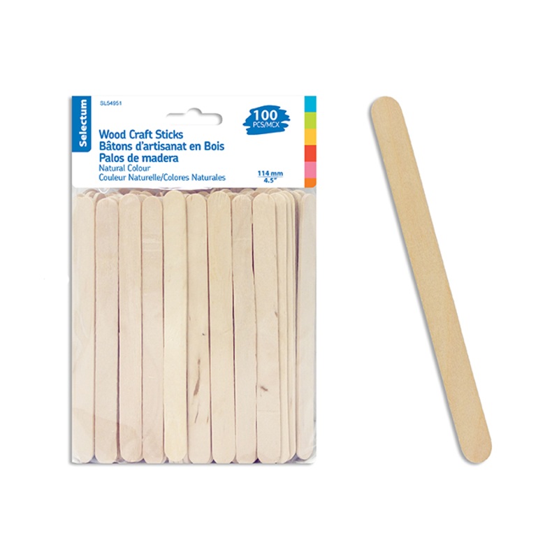 WOOD CRAFT STICKS NATURAL