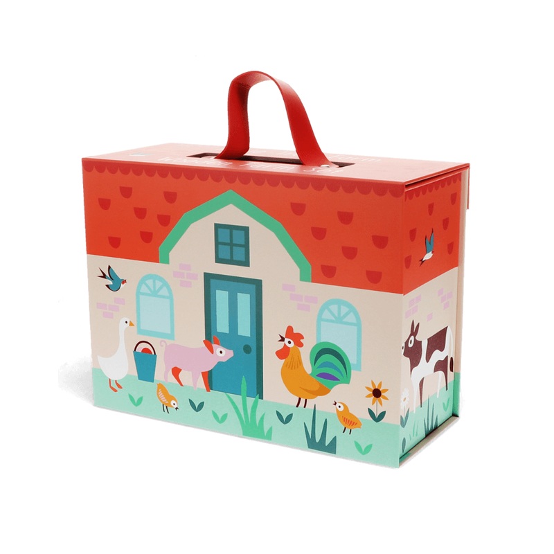 Wooden farm playset
