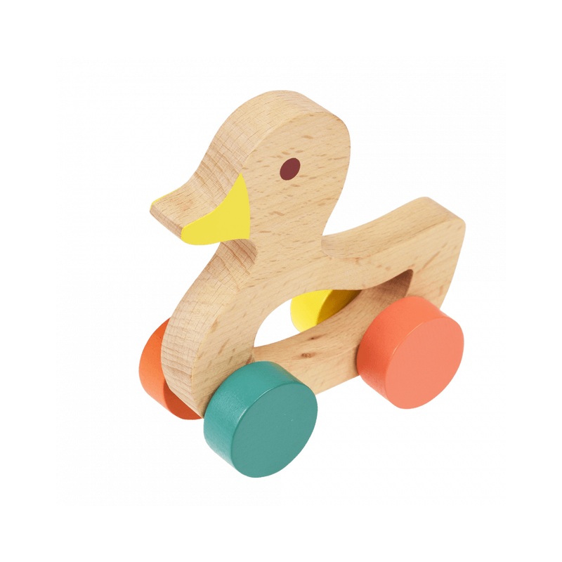 Wooden push along toy - Duck -