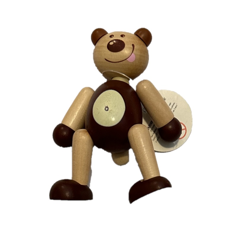 Wooden Push Bear
