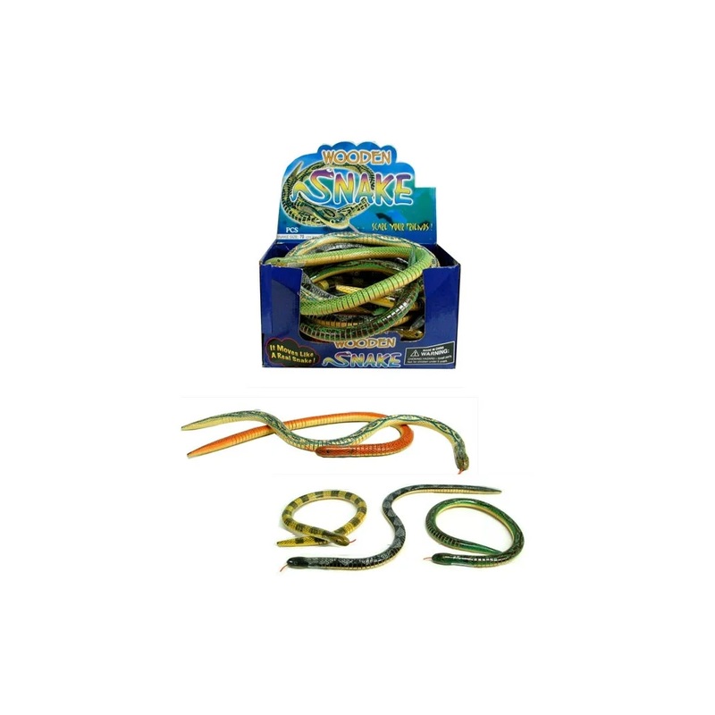 Wooden Snake 70 cm
