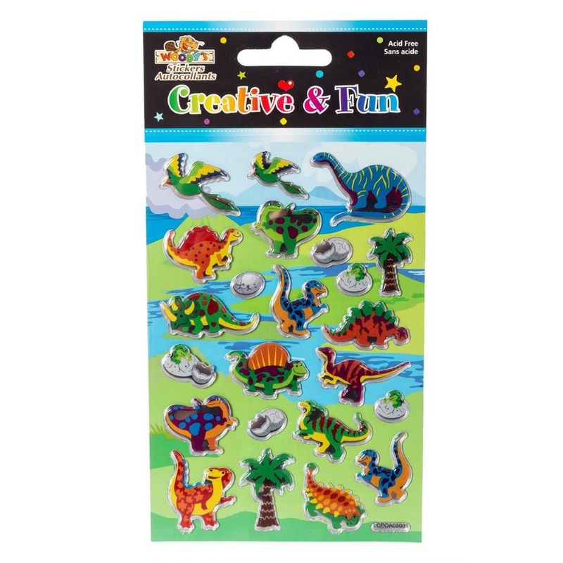 Woody's Crystal Foil Stickers, Dinosaurs