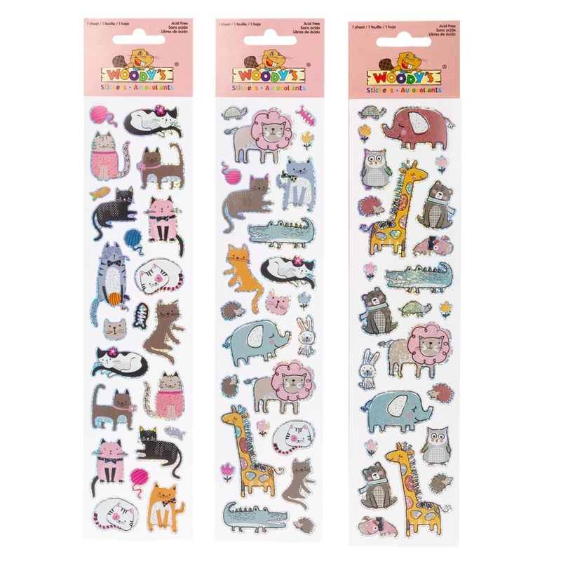 Woody's Stickers, Wild AnimalsCats