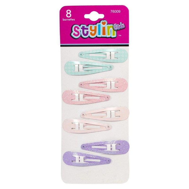 Stylin G, 8-PC Pastel Snap Clips