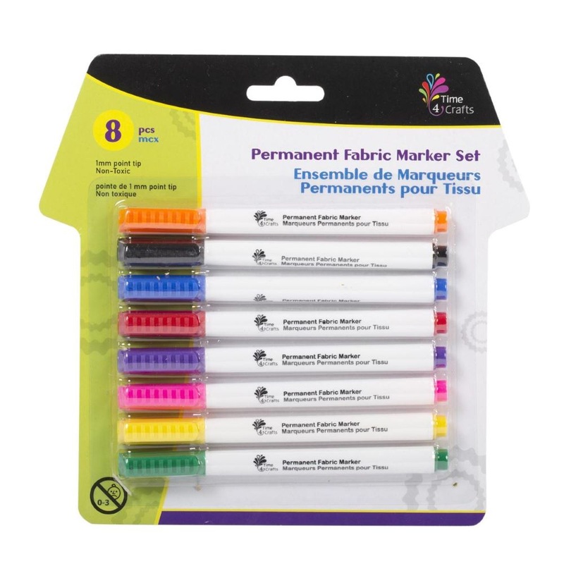 T4C,8pcs Permanent Fabric Markers
