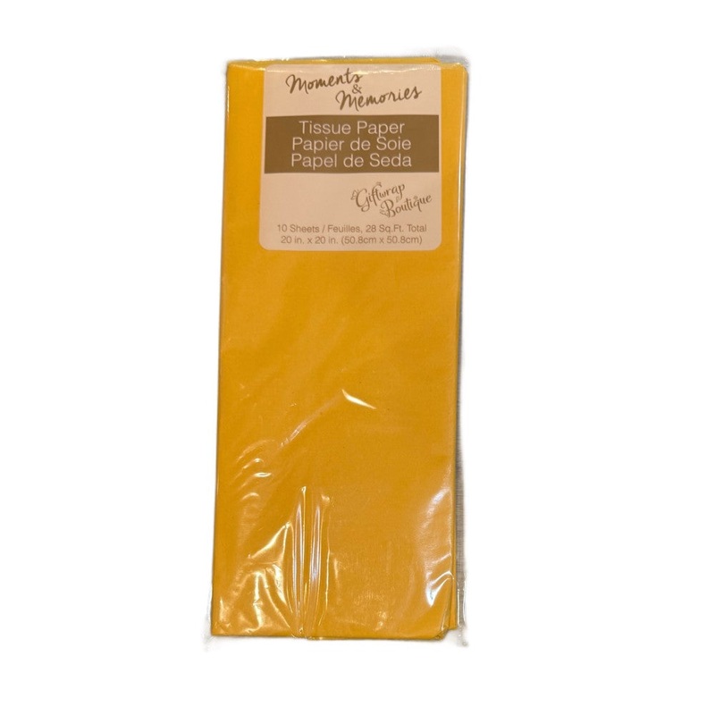 TISSUE WRAP EVERYDAY 10PCS GOLDEN YELLOW