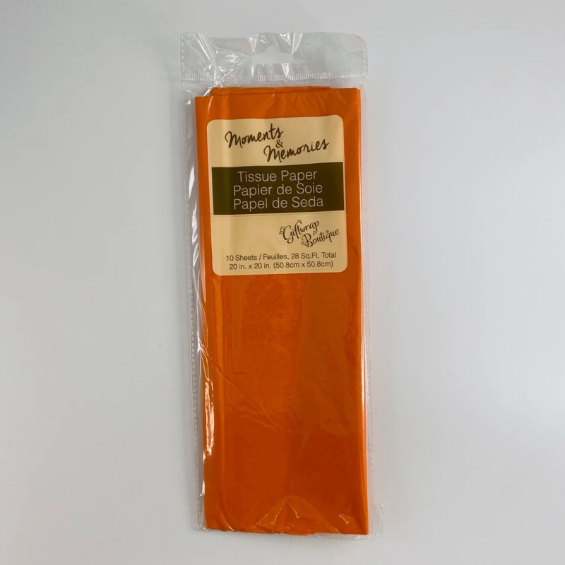 TISSUE WRAP EVERYDAY 10PCS ORANGE