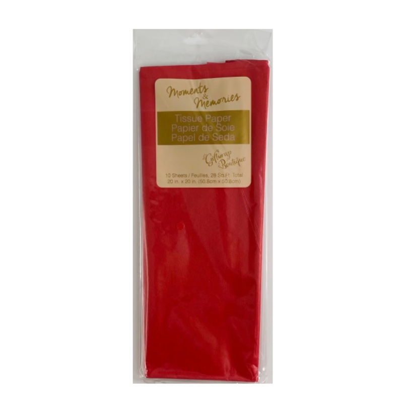 TISSUE WRAP EVERYDAY 10PCS "RED"