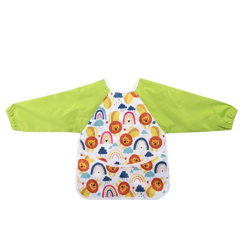Tootsie Baby, Green Bib w Sleeves