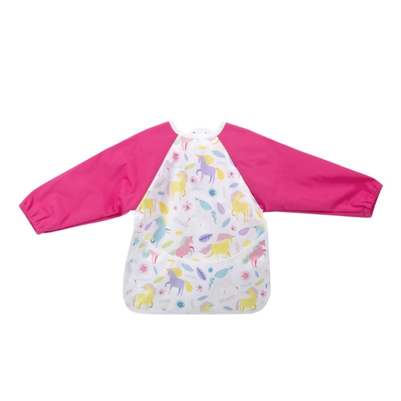Tootsie Baby, Pink Bib w Sleeves