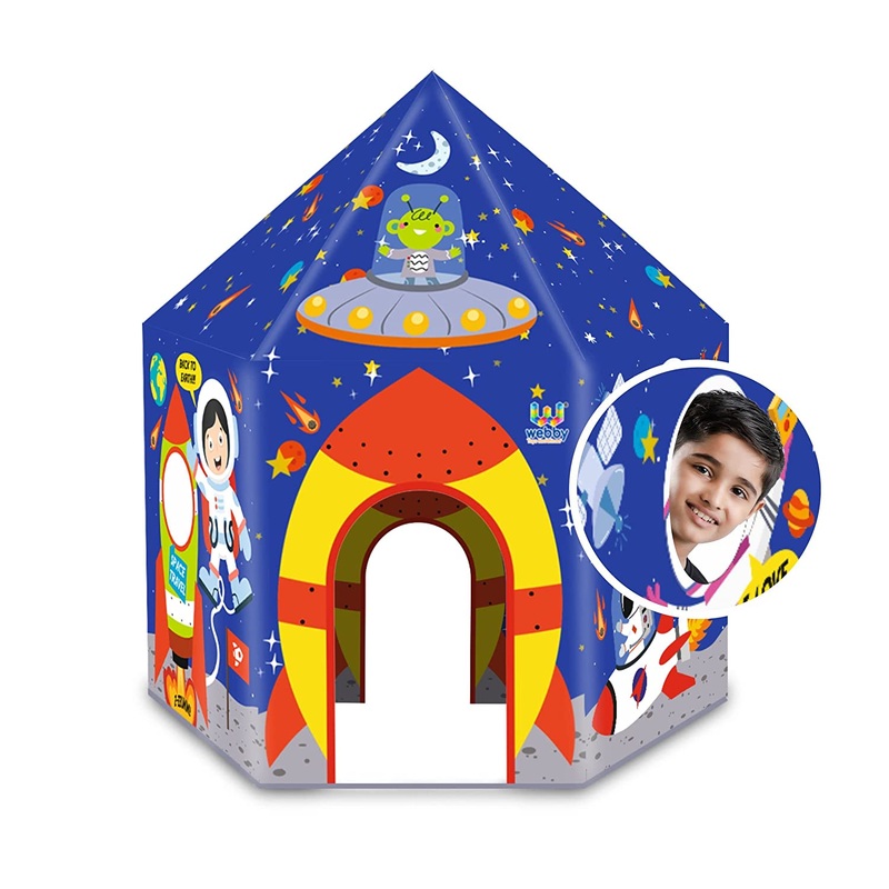 Webby Space Theme Photobooth Playhouse Tent - Multicolor