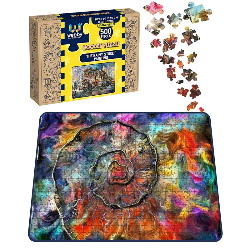 Webby Spiral of Time Wooden Jigsaw Puzzle, 500 pieces