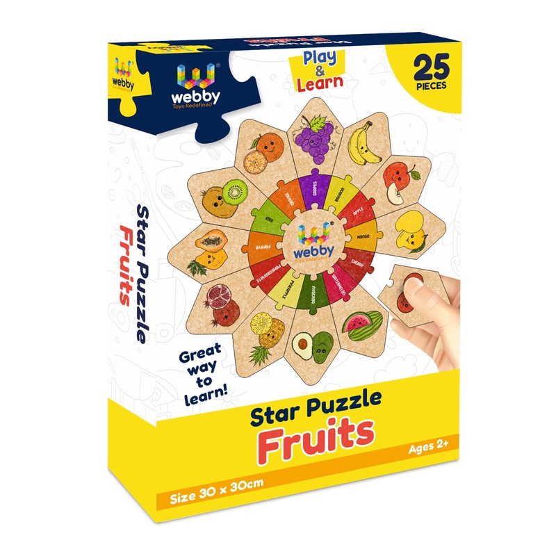 Webby Star Jigsaw Puzzle, 25Pcs