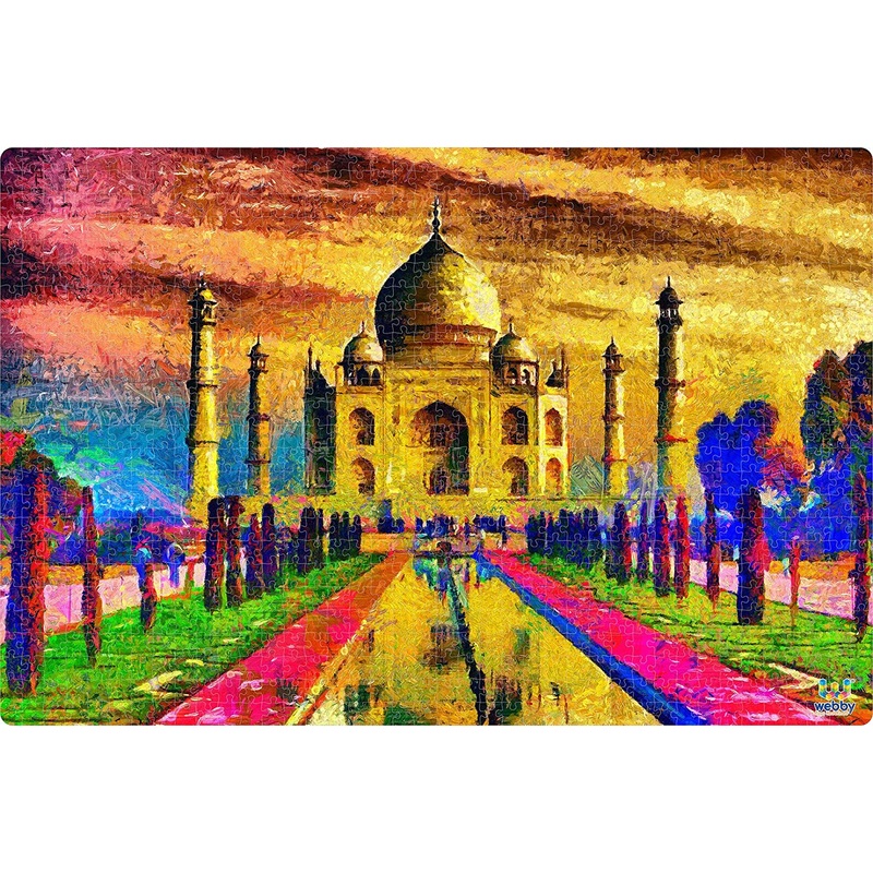 Webby Taj Mahal Painting Wooden Jigsaw Puzzle, 1000 Pieces
