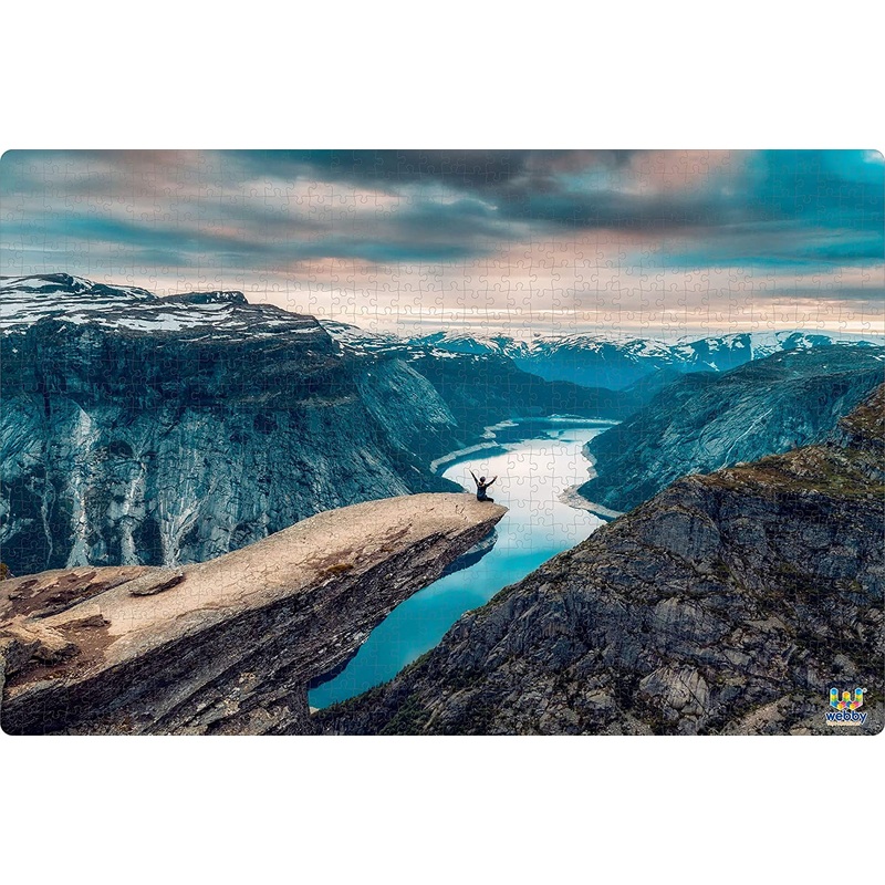 Webby The Cliff Wooden Jigsaw Puzzle, 1000 Pieces