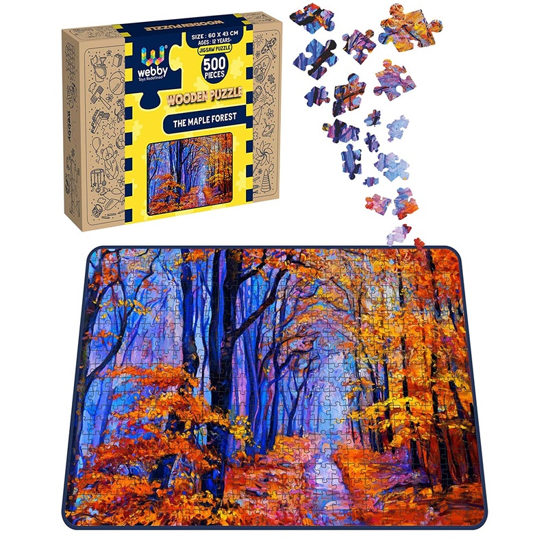 Webby The Maple Forest Wooden Jigsaw Puzzle, 500 pieces