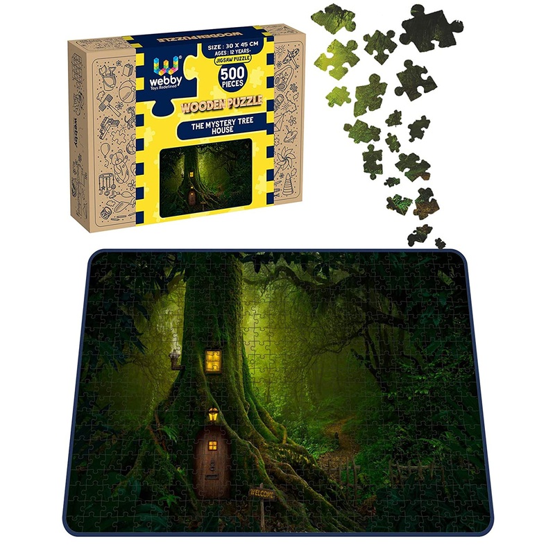 Webby The Mystery Tree House Wooden Jigsaw Puzzle, 500 pieces