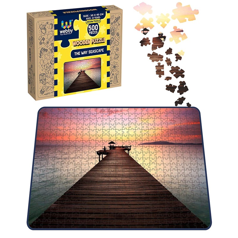 Webby The Way Seascape Wooden Jigsaw Puzzle, 500 pieces