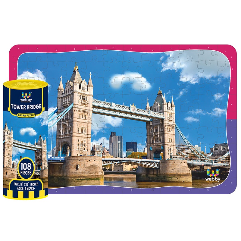 Webby Tower Bridge Jigsaw Puzzle, 108 Pieces