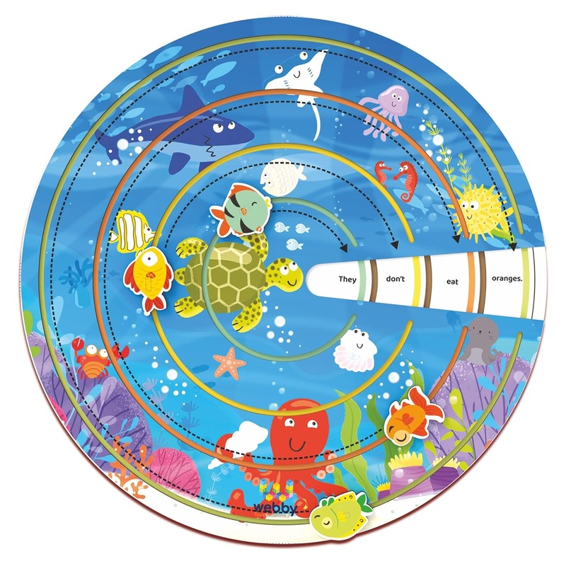 Webby Wooden FinTastic Sentence Builder Voyage Toys