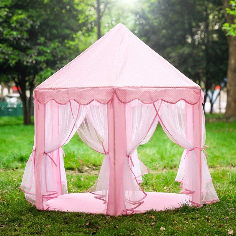 Webby Kids Indoor and Outdoor Castle Play Tent House (Pink)