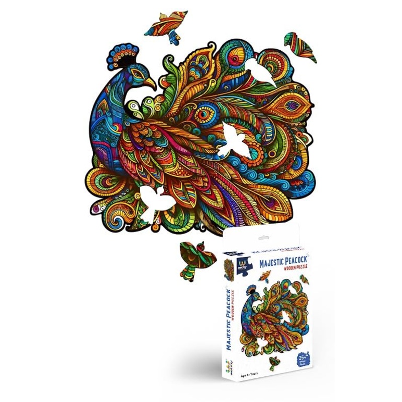 Webby Majestic Peacock Jigsaw Puzzle