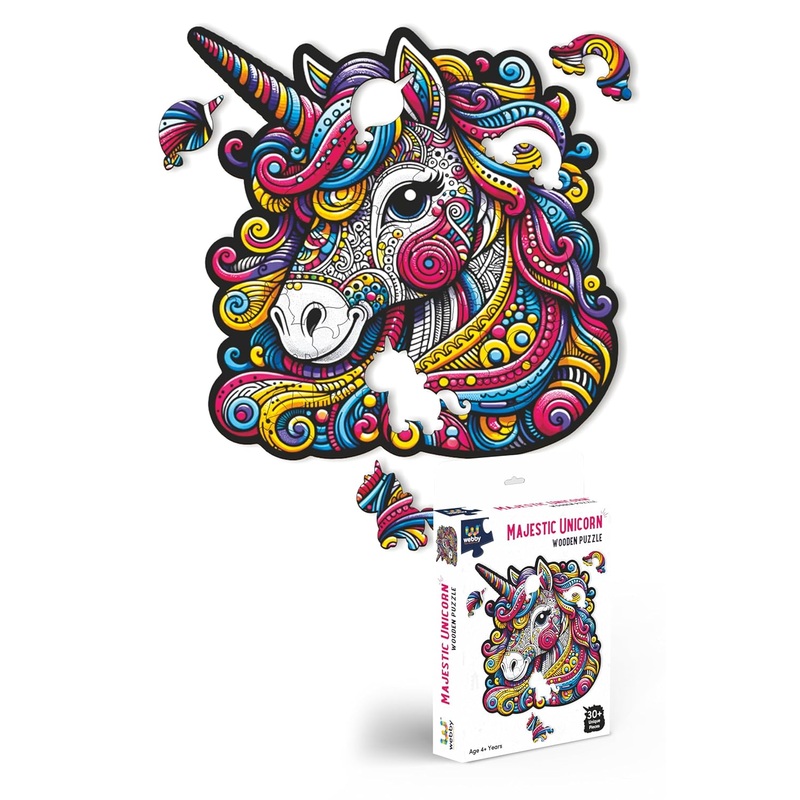 Webby Majestic Unicorn Jigsaw Puzzle