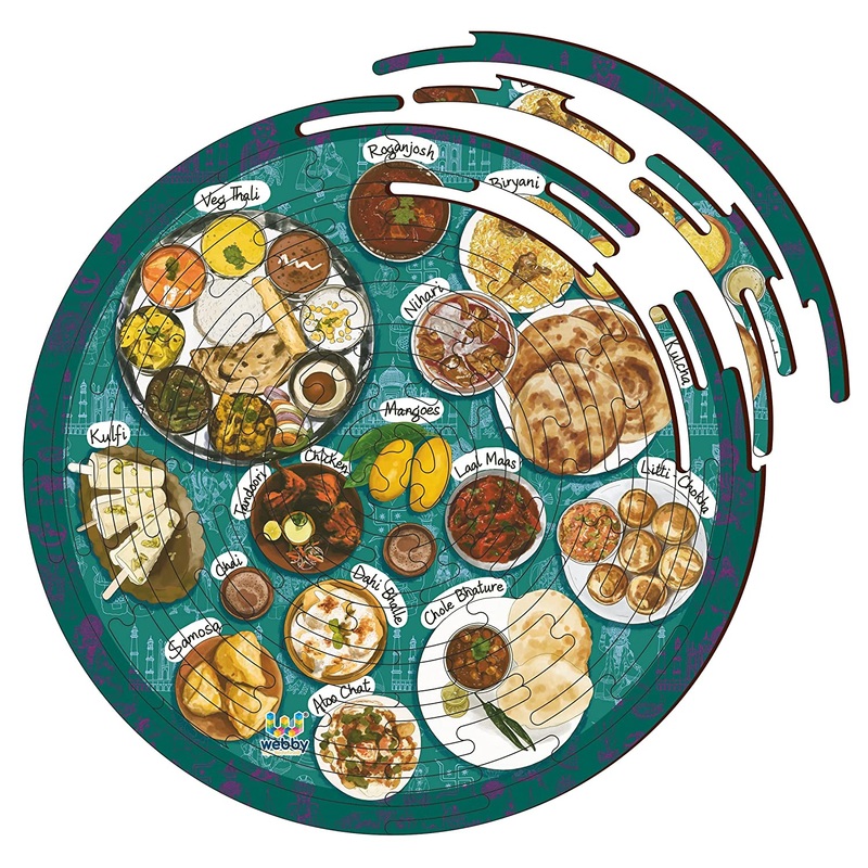 Webby Noozles Food Wooden Puzzle, 70 Pcs
