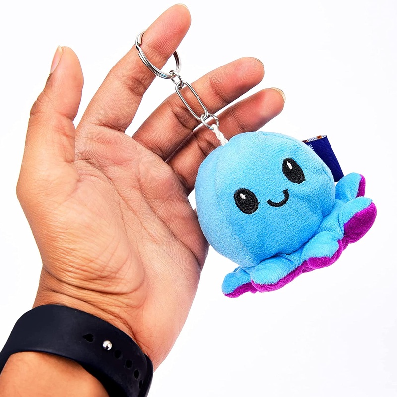 Webby Octopus with Keychain Plush Stuffed Animal Toy Assorted - 1piece