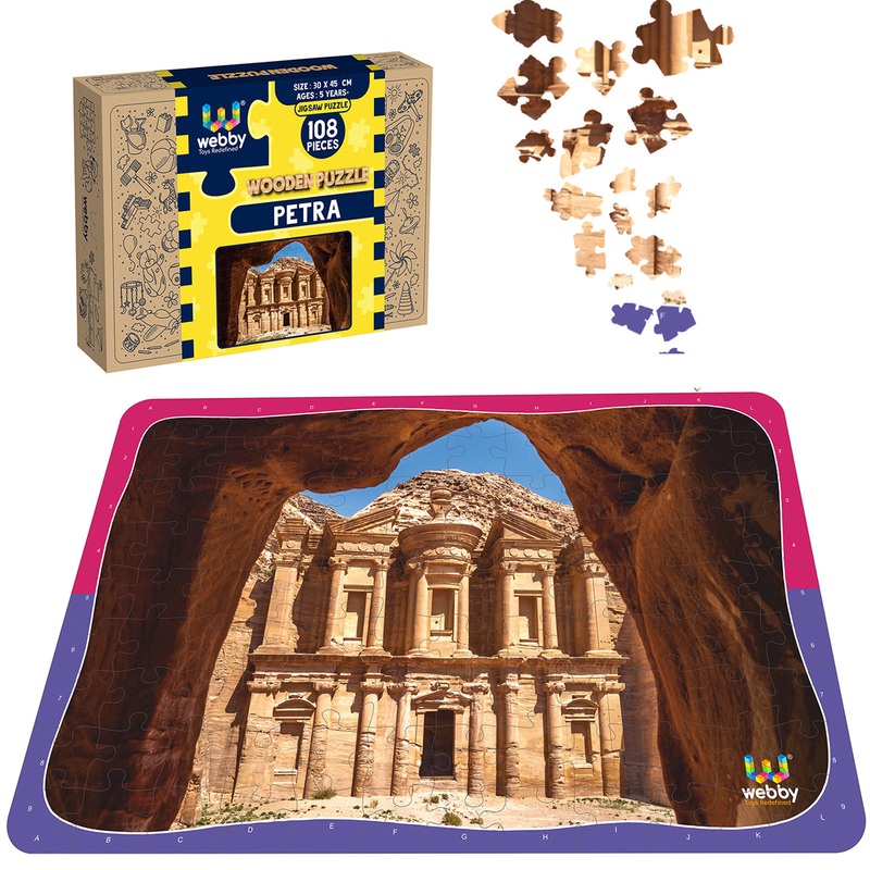Webby Petra Wooden Jigsaw Puzzle, 108 Pieces
