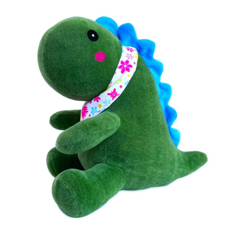 Webby Plush Cute Sitting Dinosaur Stuffed Soft Animal, 25 CM (Green)
