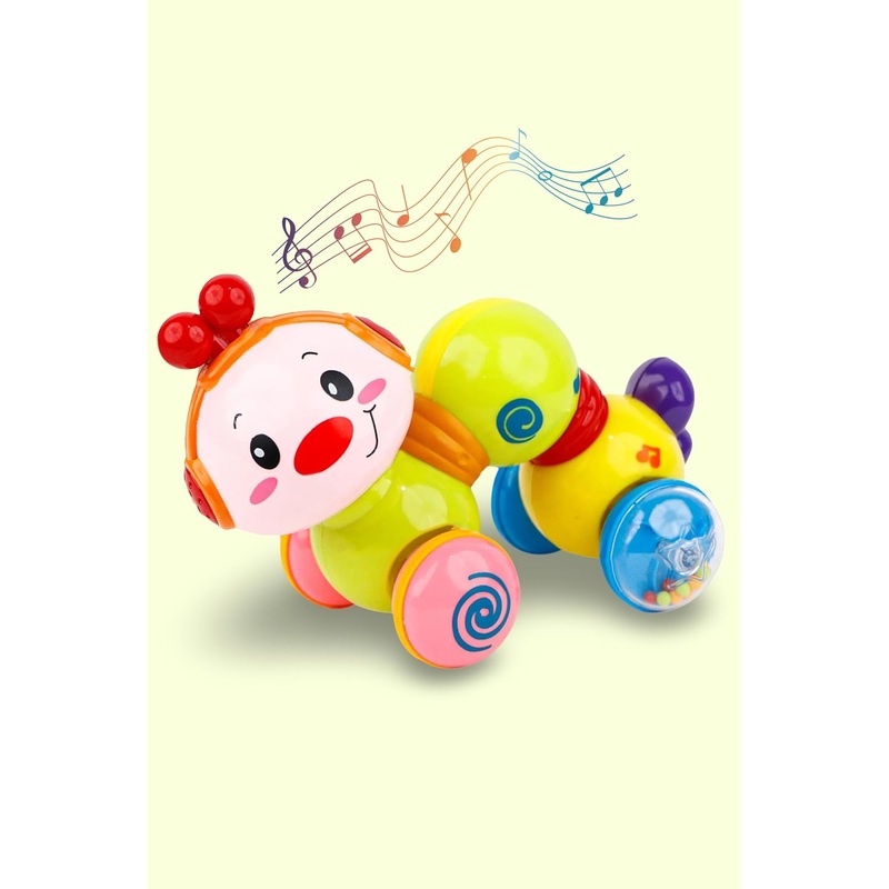 Webby Press and Go Wiggle Worm Musical Toy for Kids