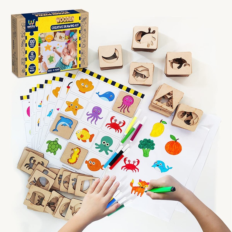 Webby Creative Drawing Wooden Kit