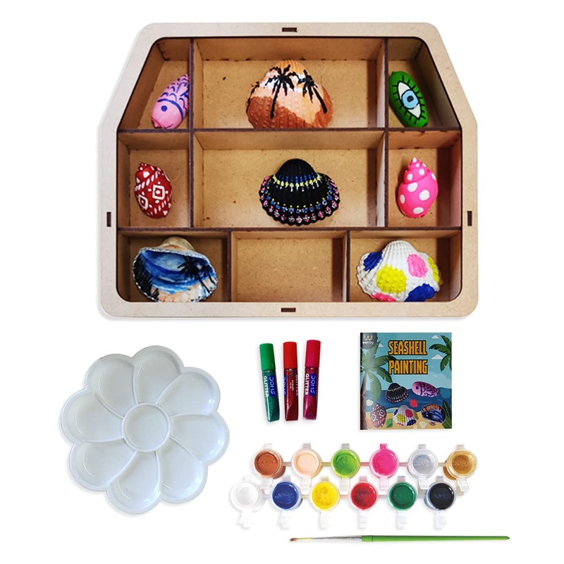 Webby DIY Art and Craft Natural Seashell Painting