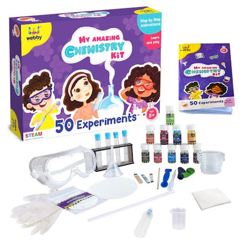 Webby DIY Chemistry Kit with 50 Experiments