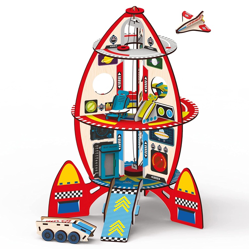Webby DIY Rocket Spaceship Playset Doll House