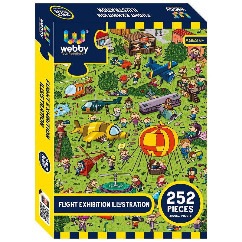 Webby Flight Exhibition Illustration Jigsaw Puzzle, 252 pieces