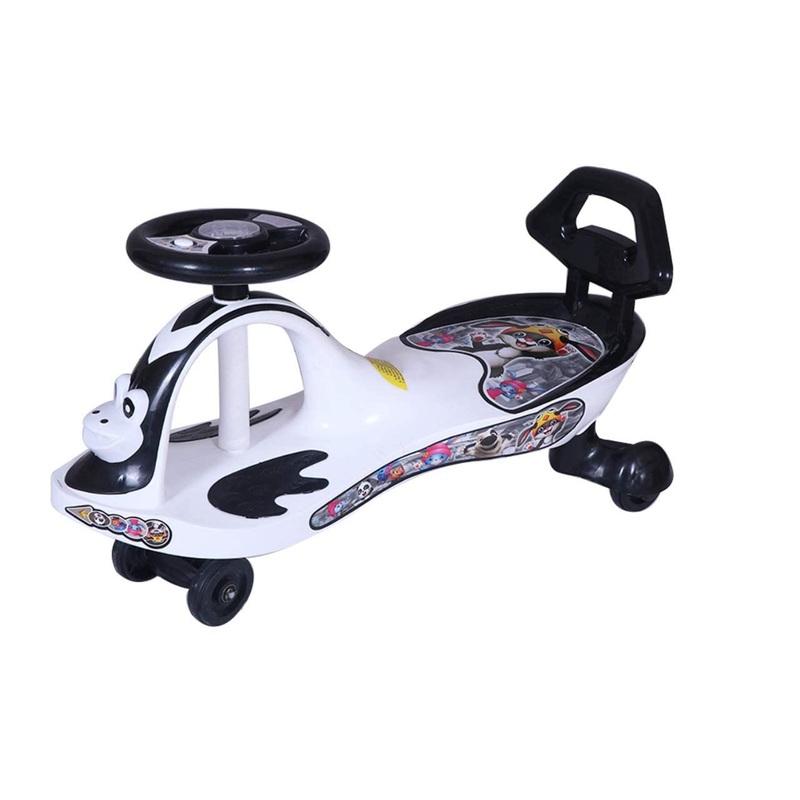 Webby Free Wheel Panda Magic Car Toy with Back Rest for Kids
