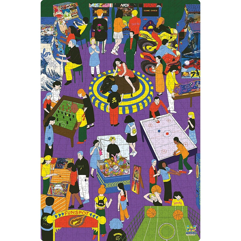 Webby Gaming Arcade Wooden Puzzle, 1000 Pieces