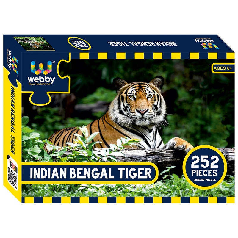 Webby Indian Bengal Tiger Jigsaw Puzzle, 252 pieces